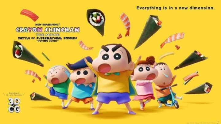 New Dimension! Crayon Shin-chan the Movie: Battle of Supernatural Powers ~Flying Sushi~ Dubbing Indo