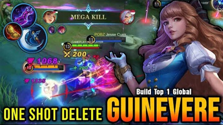 Guinevere Critical Build ONE SHOT DELETE  Build Top 1 Global Guinevere  MLBB