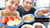 FILIPINO FOOD MUKBANG!!! Adobo, Sinigang, Tilapia, Daing, Ampalaya, Egg & Hotdog