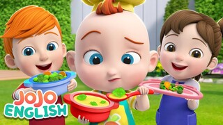 Yummy and Yucky | Learn English | Nursery Rhymes & Kids Songs | JoJo English - Family Playroom