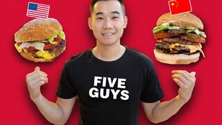 هل مطعم Five Guys، البرجر رقم 1 في الولايات المتحدة، أفضل في شنغهاي مقارنة بالولايات المتحدة؟