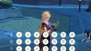 Aether Plays Amazing Grace at night In Mondstat