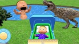 Upin Ipin Masih Bayi Nangis Takut Dinosaurus - Bayi Sultan Virtual Mother Life Simulator