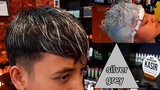 semir rambut silver grey | warna rambut terbaru pria