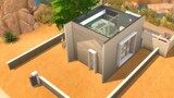 [The Sims 4] One-person "25-cell pocket room" with bathtub/double bed/large sofa/walk-in wardrobe (N
