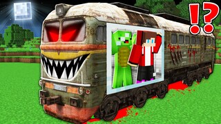 How Mikey and JJ GET OUT of the SCARY TRAIN ? - Minecraft (Maizen)