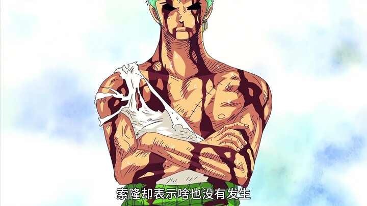 大熊无敌的肉肉果实能力，索隆：什么也没有发生