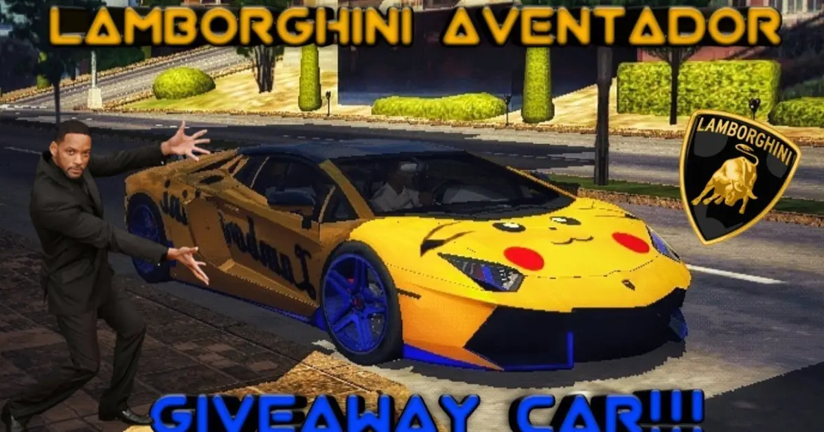 Car Parking Multiplayer | Lamborghini Aventador | Pikachu | Giveaway Car -  Bilibili