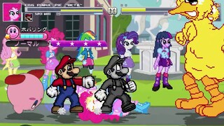 AN Mugen Request #1824: EQG Pinkie Pie, Mario, D4 Kirby, Symbiote Mario VS Big Bird