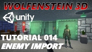 How To Make An FPS WOLFENSTEIN 3D Game Unity Tutorial 014 - IMPORTING AN ENEMY