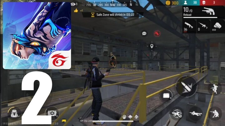 Free Fire MAX Part 2 : Killed The Enemy In One Bullet + Booyah! (Android/iOS Gameplay Walkthrough)