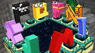 Minecraft but Alphabet Lore beats the game for you