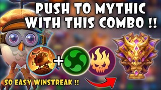 PUSH TO MYTHIC MAGIC CHESS COMBO !! EGGIE 2 ELEMENTALIST INFERNO !! MAGIC CHESS MOBILE LEGENDS