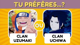Tu préfères...? Édition Naruto 🍥💥