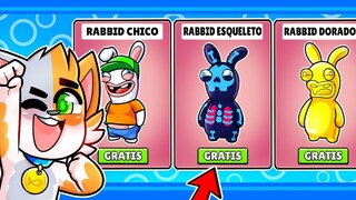 DESBLOQUEA GRATIS TODAS LAS SKINS de RABBIDS en STUMBLE GUYS AHORA! 😱😍