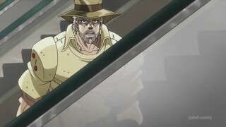 JoJo: Joseph gets stuck on the escalator (Eng Dub)