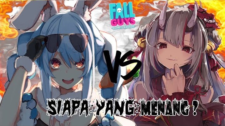 【Vtuber Sub Indo】"Dahlah" 3.0: UsaOni Memperebutkan Tahta Crowns - Fall Guys Compilation