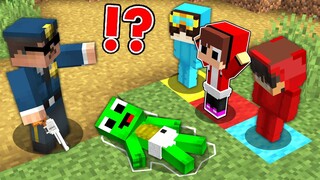 WHO DID THIS to JJ and Mikey in Minecraft Police Investigation Funny Challenge (Maizen Mizen Mazien)