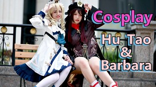 Cosplay Hu Tao & Barbara