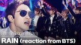BTS's reaction to K-pop LEGEND "RAIN" performance💜 at Golden Disc 2017