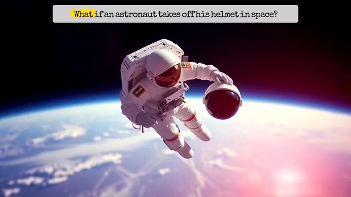 What Happens If an Astronaut Ditches Their Helmet in Space? #SpaceMyths #AstronautFail #WhatHappens
