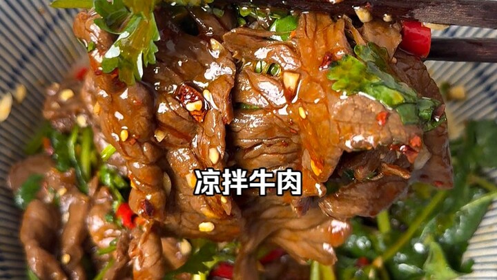 Món nguội chính là phải dùng gia vị đơn giản nhất cùng cách ướp đơn giản nhất, chẳng hạn như bò trộn