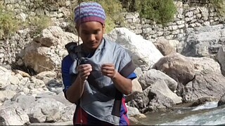 hook and rod fishing in Nepal | angling with bamboo stick | asala fishing | himalayan trout |