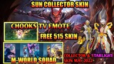 515 M-World SQUAD SKINS | Starlight & Collector Skin May 2022 | Chooks TV Emote | Free Skin | MLBB