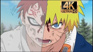 【火影忍者中忍考试篇24原声/4K60帧】剪去部分多余对话！嘴强王者鸣人战胜了我爱罗，这就是保护同伴的力量。