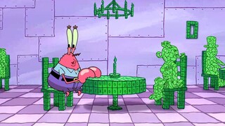 Ông Krabs giỏi thật, ông ta đến két sắt để xem tiền và ngay lập tức bị mắc kẹt.