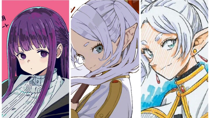 Merangkum karakter “Frieren: Anisong of the Funeral” dalam gaya gambar berbagai mangaka!