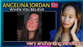 Angelina Jordan - When you believe (TikTok) | Reaction