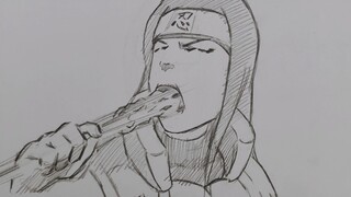 Pemilik kedai barbekyu yang baik hati, Obito, khawatir Neji belum kenyang dan mengiriminya tusuk sat