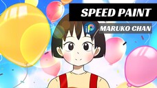 speed paint Maruko chan