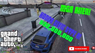 BUMILI AKO NG HONDA CIVIC TYPE R GTA V RP (MAY ALIEN!)