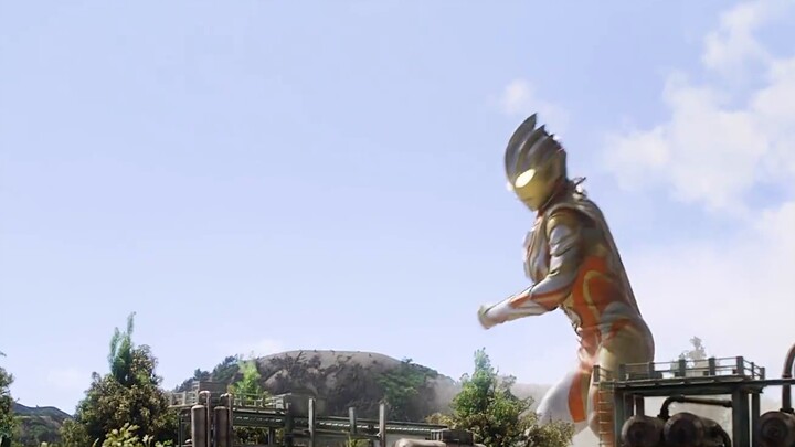 Ultraman Triga's episode "Higher Fighter", burning