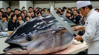 From Giant Tuna to Luxury Sushi – The Art of Cutting Otoro