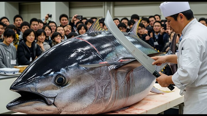From Giant Tuna to Luxury Sushi – The Art of Cutting Otoro
