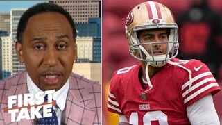 FIRST TAKE| Stephen A. argues that the 49ers are the team to beat in the NFC West with Jimmy G at QB