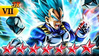 (Dragon Ball Legends) 3x ZENKAI BUFFED 14 STAR LF SSGSS VEGETA PUTS ON A GODLY DISPLAY!