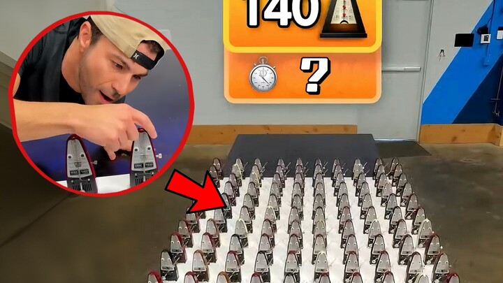 140 ميزانًا إيقاعيًا: كم ثانية يستغرق حتى يتأرجح في تزامن؟ [مارك روبر]