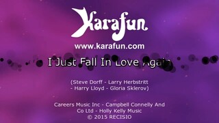 just fall inlove again karaoke