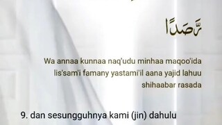 Assalamualaikum warahmatullahi wabarakatuh semuanya,Surah Al-Jinn