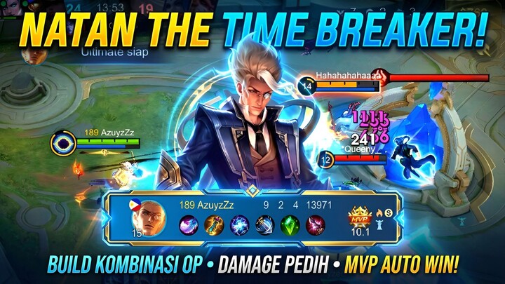 Natan 💥 Build Kombinasi OP Rahasia, Damage Pedih & MVP Auto Win, Cocok Buat Naik Rank Cepat! 🏅🔥