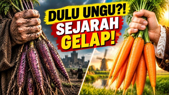 Jaman Dulu wortel berwarna ungu dan putih! Rasanya? Lalu kenapa sekarang jadi oranye?