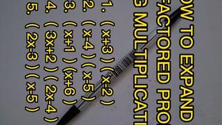 EXPAND FARTOR USING MULTIPLICATION