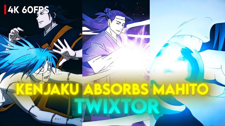 Twixtor Kenjaku absorbs Mahito | Mahito's Death | Jujutsu Kaisen Season 2 Episode 22