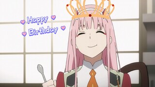 Selamat ulang tahun untuk istriku Zero Two!