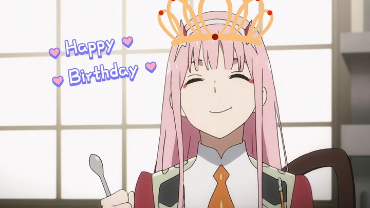 Selamat ulang tahun untuk istriku Zero Two!