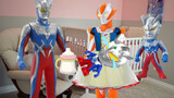 Children's Enlightenment Toy Video: A sensible little Ultraman Ciro will help his mother with housew